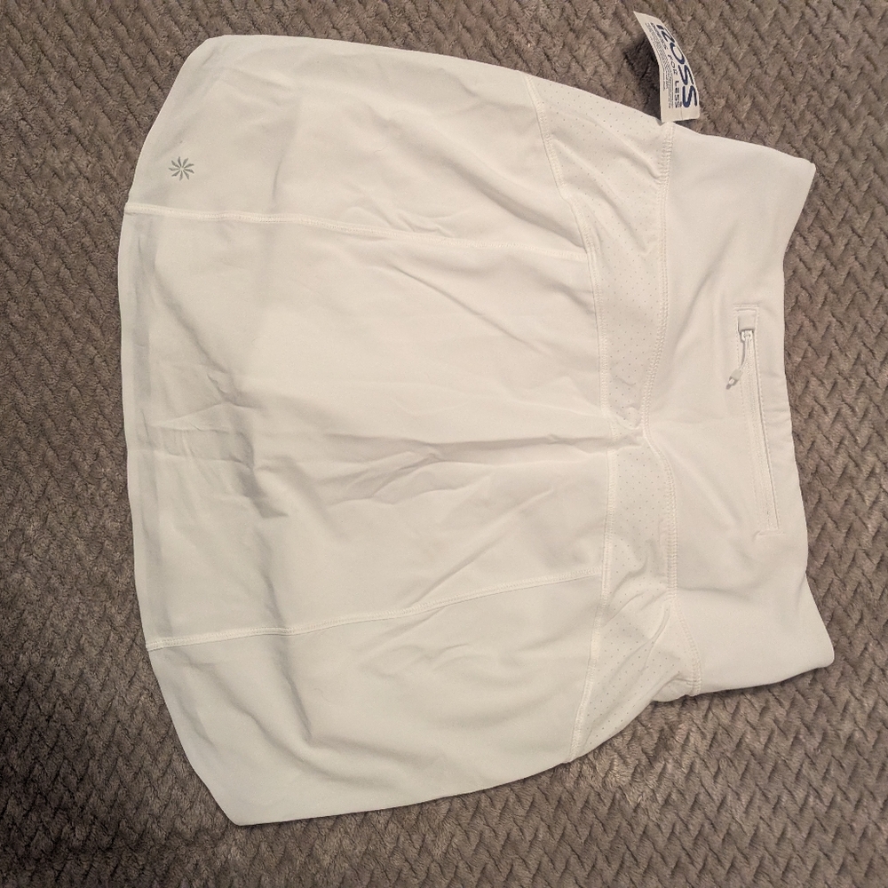Athleta Run With It 16" White Skort Women's Size XS Tennis Running Golf - Picture 6 of 8